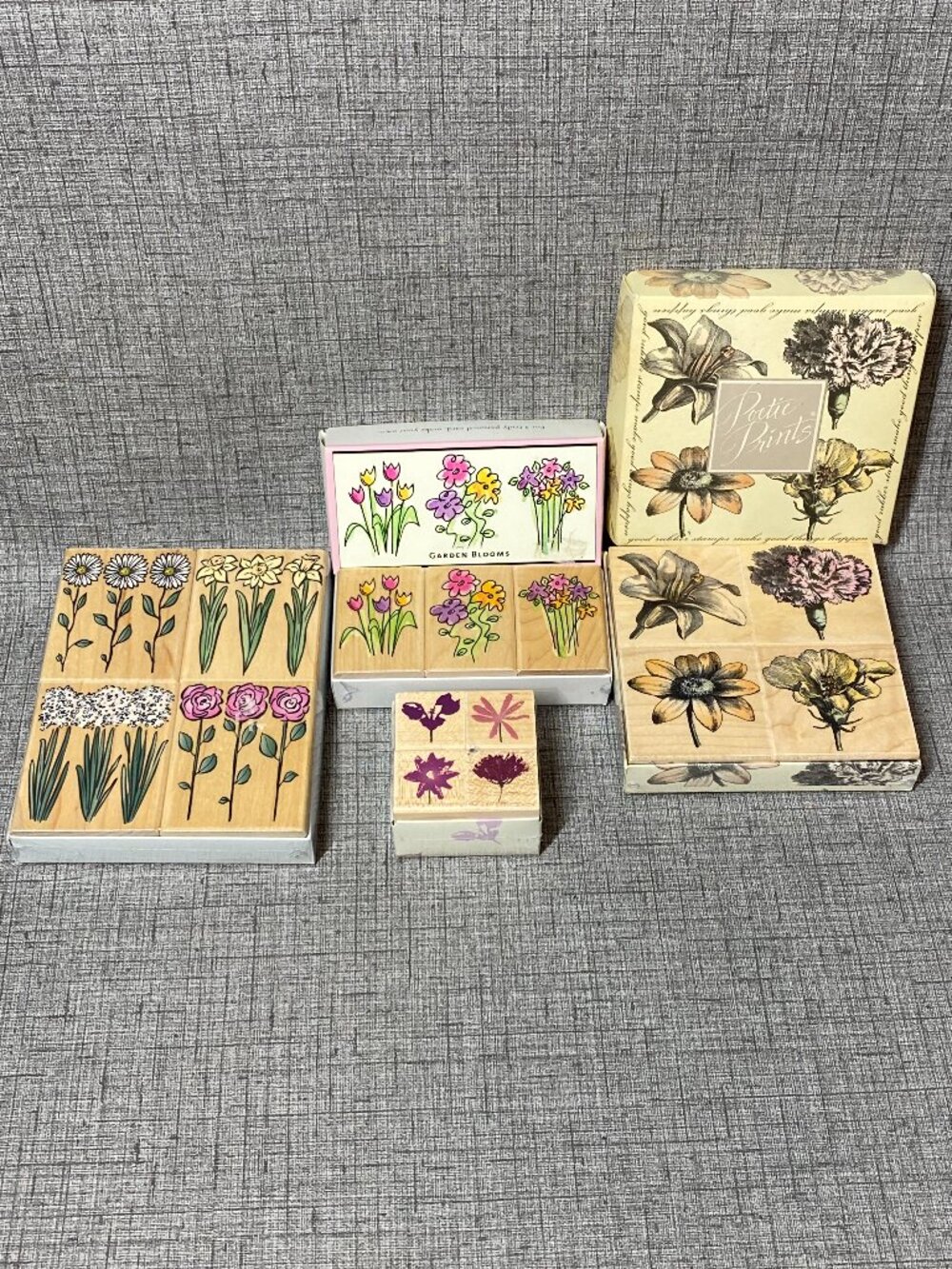 NEW Hero Arts Stamp Set Wooden Stamps Lot Of 4 Sets New Old Stock